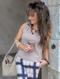 Alternative view of Top Stella Taupe